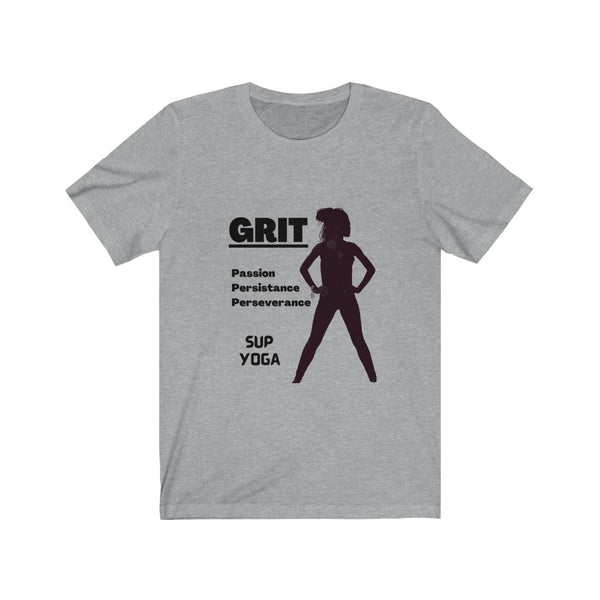 A Teeshirt for SUP - Paddleboard - Standup Yoga Lovers Declaring the Level of GRIT Needed to Master the Technique.