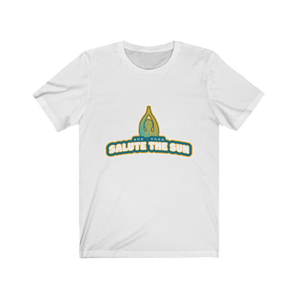 A 'Salute The Sun' Teeshirt for lovers of SUP - Paddleboard - Standup Yoga