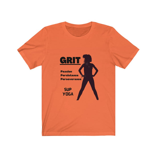 A Teeshirt for SUP - Paddleboard - Standup Yoga Lovers Declaring the Level of GRIT Needed to Master the Technique.