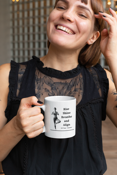 A quality 'Rise and Shine' mug for the SUP - Paddleboard - Standup Yoga devotees