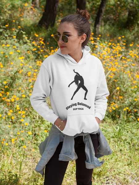 SUP - Paddleboard - Standup Yoga - 'Staying Balanced' Quality Hoodie