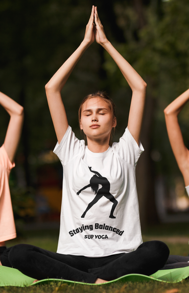 SUP -Paddleboard - Standup Yoga - 'Staying Balanced' Quality Tee