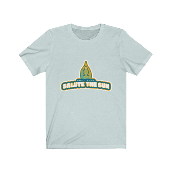 A 'Salute The Sun' Teeshirt for lovers of SUP - Paddleboard - Standup Yoga