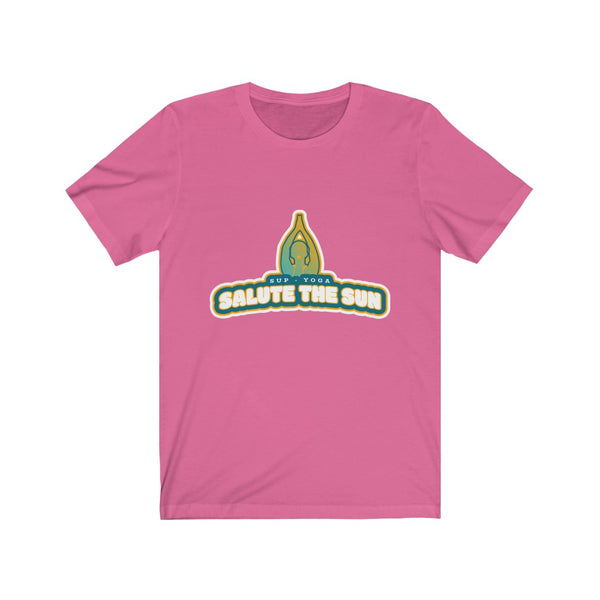 A 'Salute The Sun' Teeshirt for lovers of SUP - Paddleboard - Standup Yoga